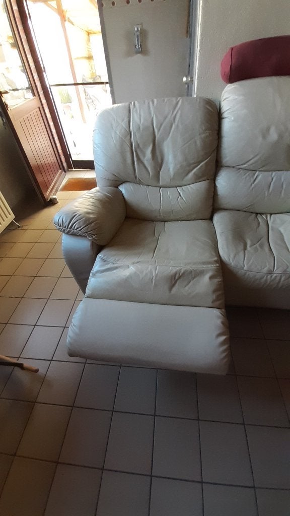 Canapé 2 places avec relax, Enlèvement, Utilisé, 150 à 200 cm, Banc droit