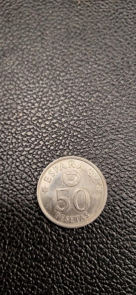 Spanje 50 peseta 1980 (80) España 82, Postzegels en Munten, Ophalen of Verzenden