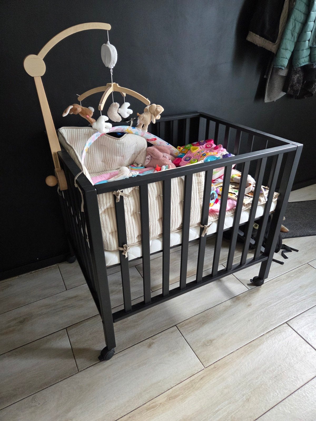parc bébé, Enfants & Bébés, Enlèvement, Comme neuf, Carré, Réglable en hauteur