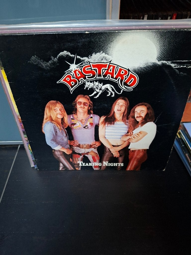 lp - bastard - tearing nights - bak 3, LP, Gebruikt, Ophalen of Verzenden, Hardrock