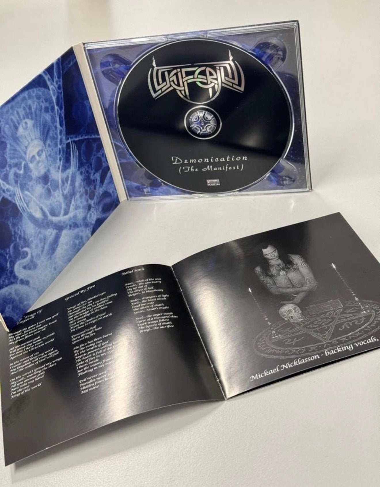 Luciferion Demonication The Manifest 2014 Special CD + boek, Digipak, Ophalen of Verzenden, Zo goed als nieuw, Black metal