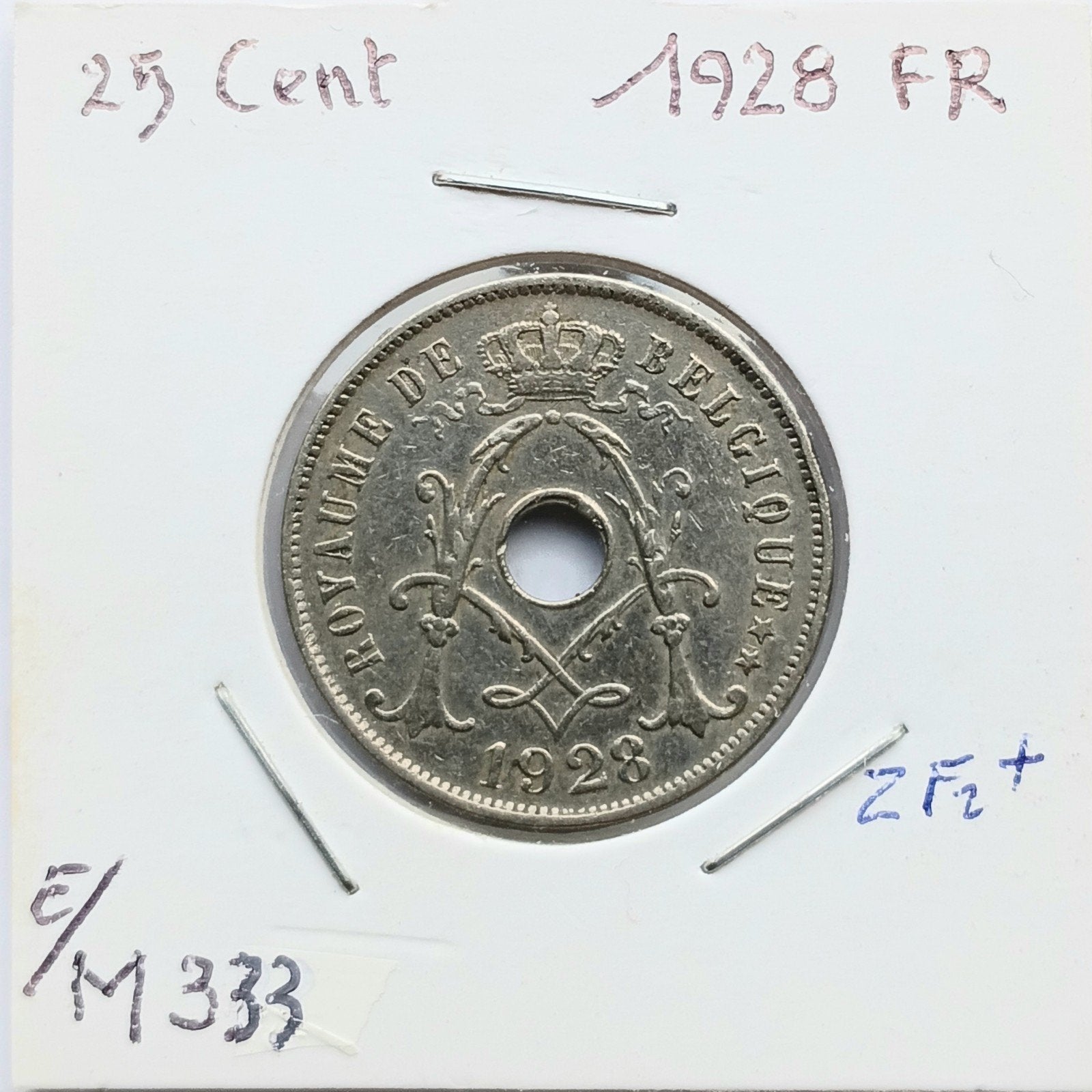 25 centiem 1928 FR     (955), Ophalen of Verzenden, Losse munt