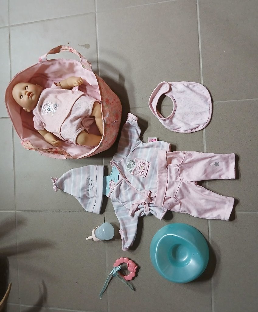 Baby Annabell met accessoires, Kinderen en Baby's, Speelgoed | Poppen, Ophalen, Zo goed als nieuw, Babypop