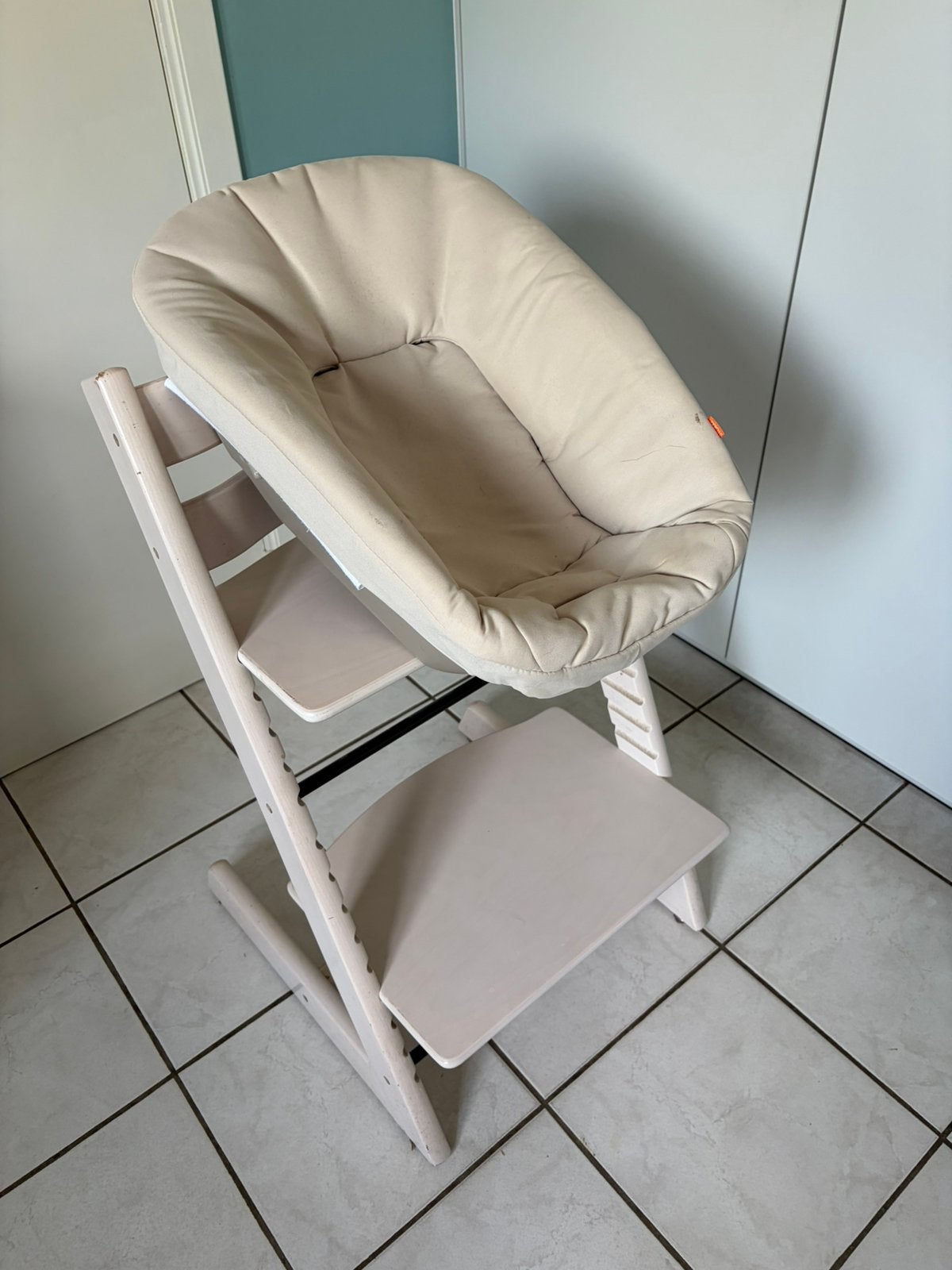 Stokke tripp trapp meegroeistoel met newbornset, Kinderen en Baby's, Ophalen, Gebruikt, Meegroeistoel