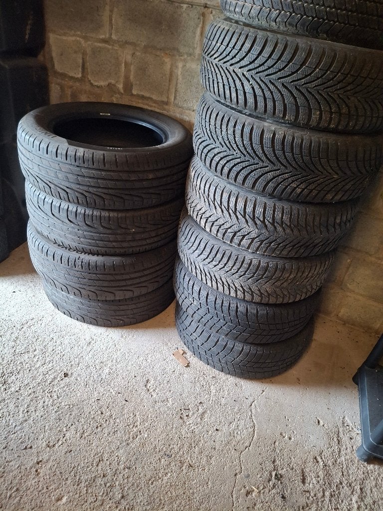 Pneus de voitures été + hiver, Autos : Pièces & Accessoires, Pneus & Jantes, Pneus et Jantes, Pneus hiver, Utilisé, Enlèvement
