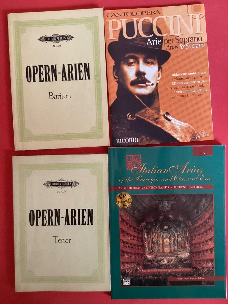 Partiuren voor zangers, Boeken, Muziek, Ophalen, Gelezen, Instrument, Diverse auteurs