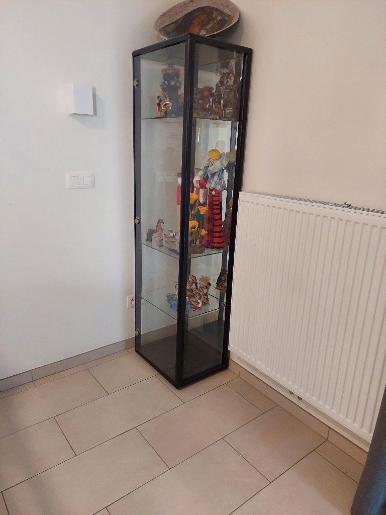 Vitrinekast, Ophalen, Met lade(s), 50 tot 100 cm, 150 tot 200 cm