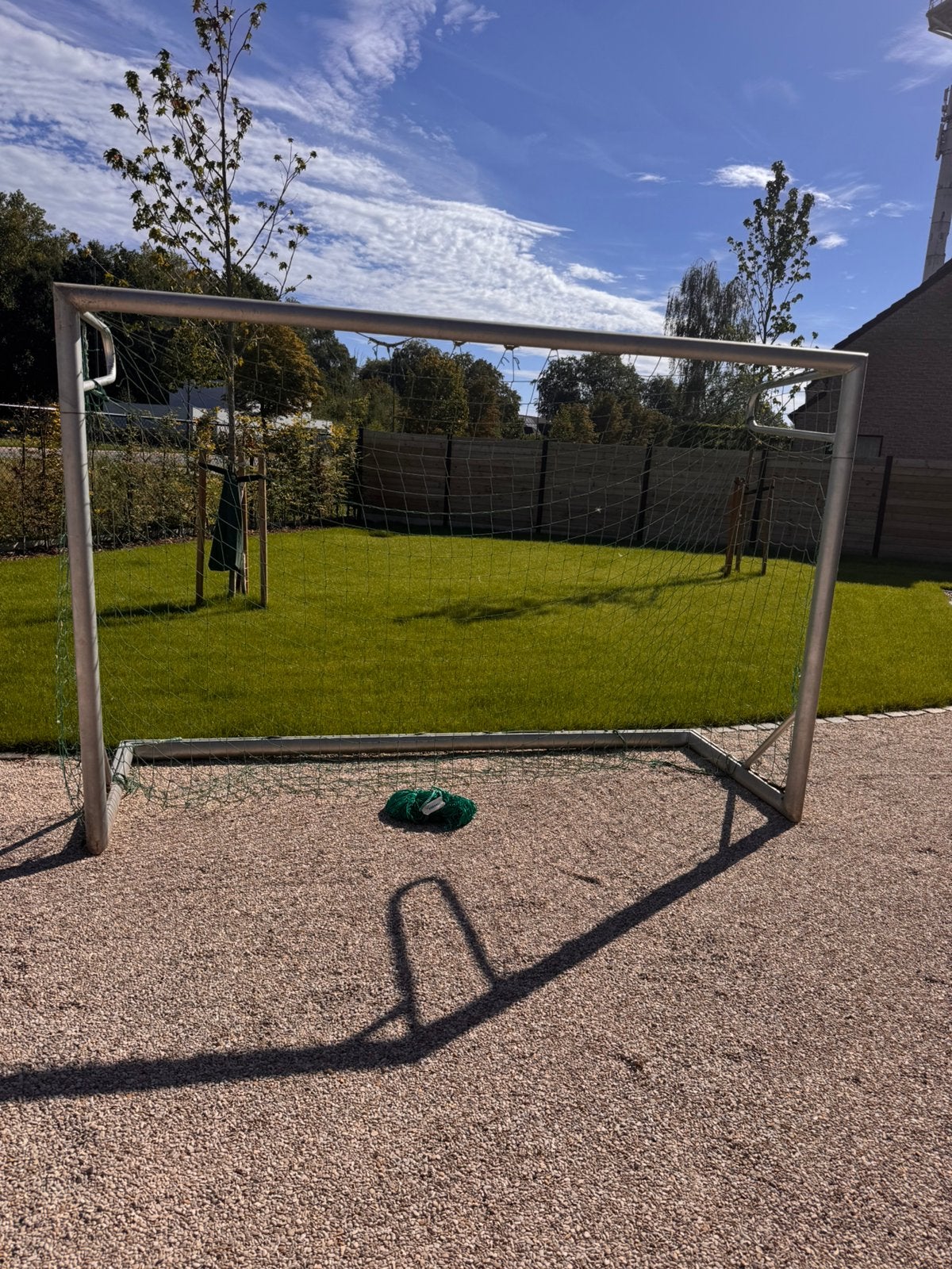 Voetbalgoal 3x2m met extra nieuw net., Ophalen, Gebruikt