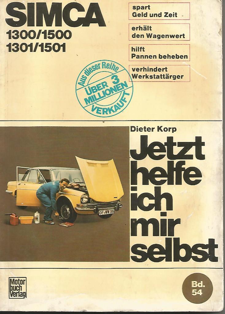 Boek Simca 1300/1301/1500/1501, Motor buch verlag, Autres marques, Enlèvement ou Envoi, Utilisé