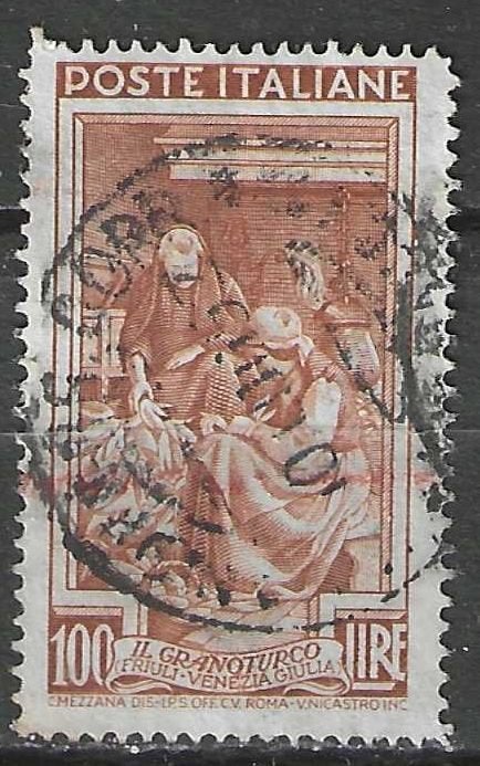 Italie 1950 - Yvert 589 - L'Italie au travail (ST), Envoi, Affranchi