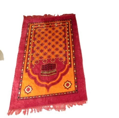 (49)- tapis rouge orange -, 100 tot 150 cm, Oranje, Zo goed als nieuw, Rechthoekig