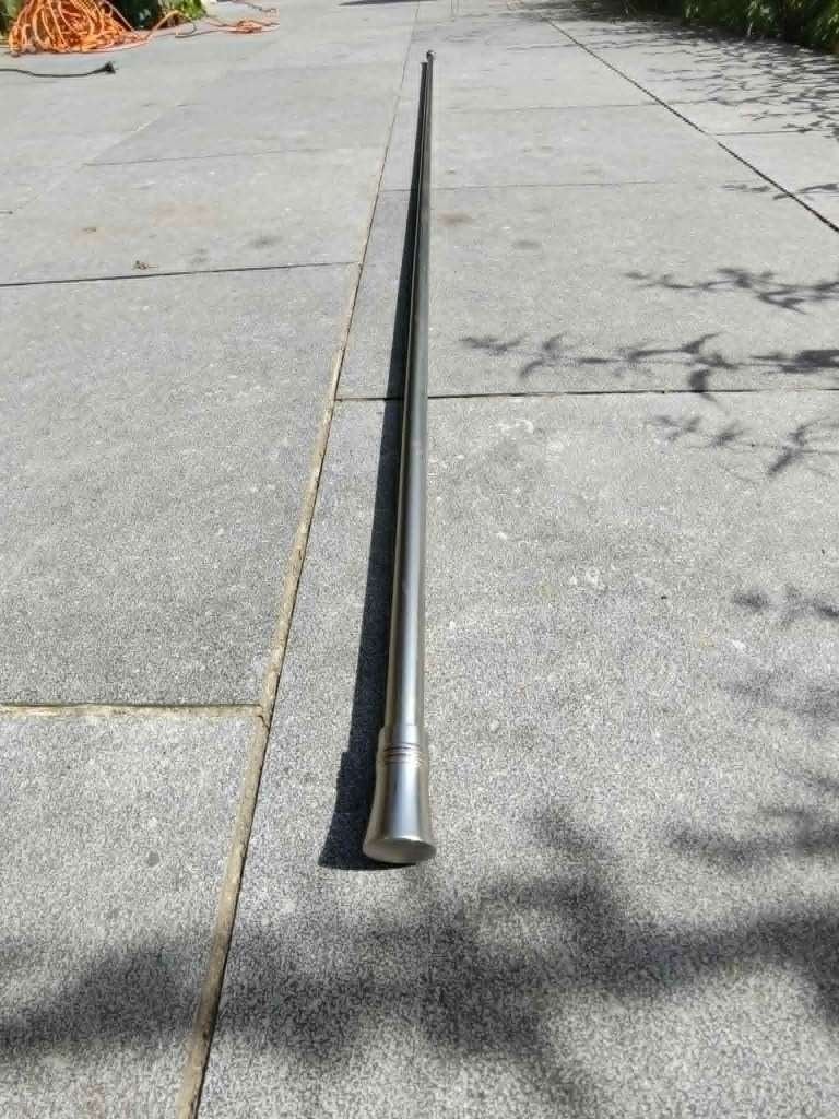 Tringle de rideaux alu 2.4m, Enlèvement, Utilisé, 240 cm, Autres matériaux