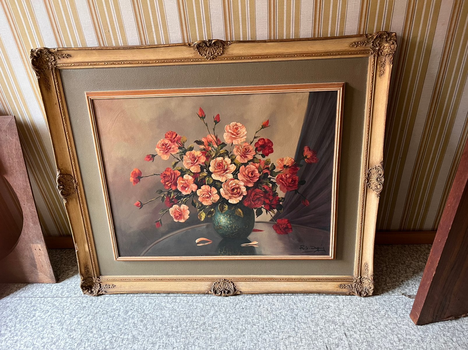 Antiek schilderij in kader, Antiek en Kunst, Ophalen