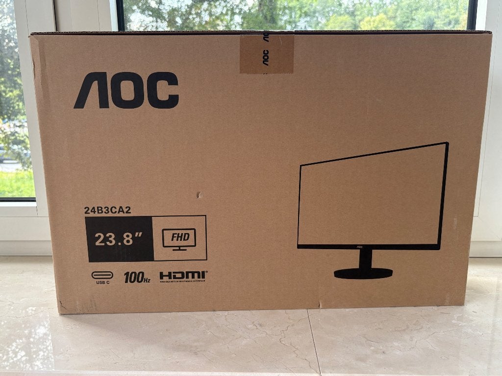 AOC 24B3CA2 24-inch monitor, Computers en Software, Ophalen, IPS, HDMI, Zo goed als nieuw
