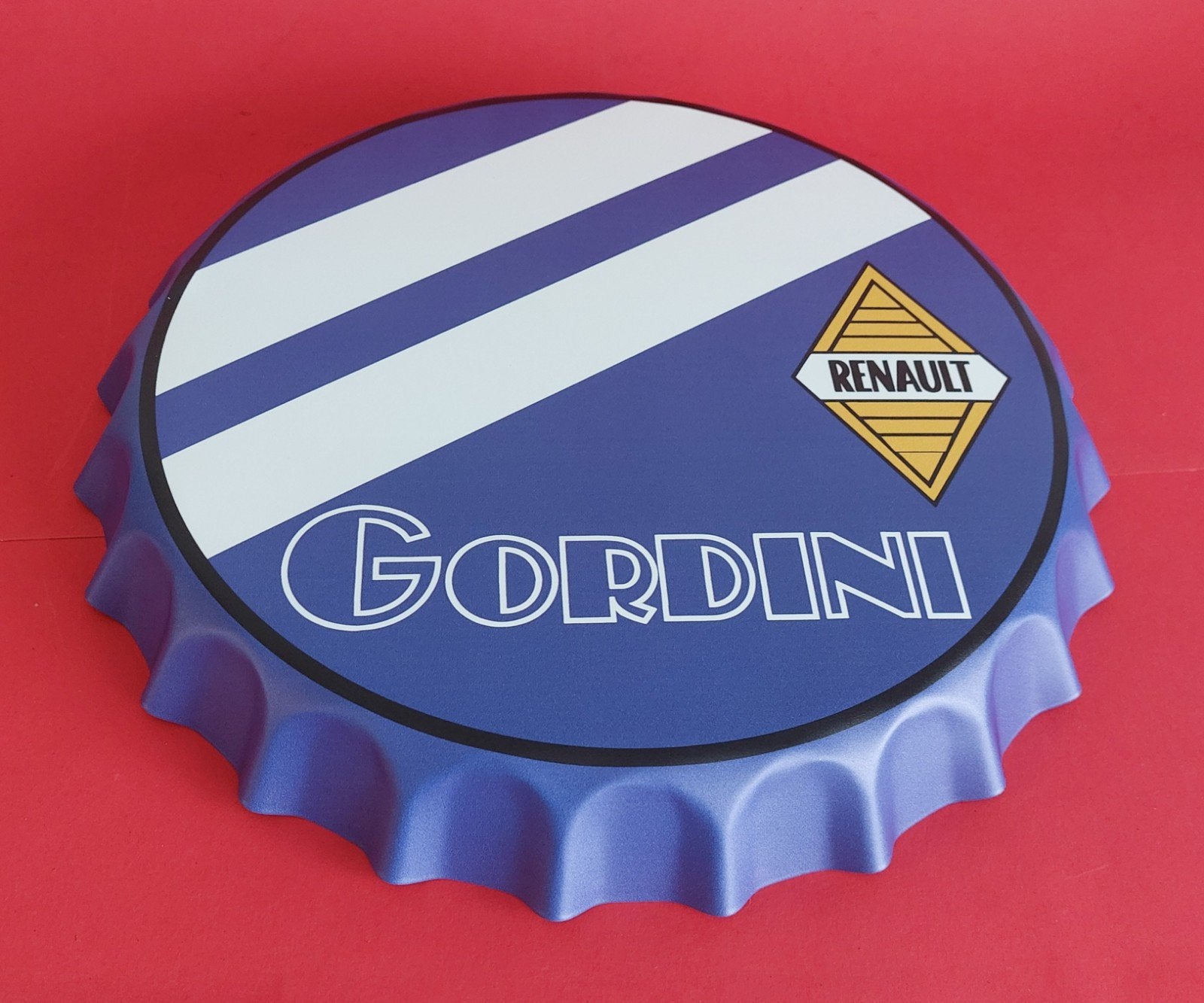 Renault Gordini 35 cm capsule wanddecoratie, Ophalen of Verzenden, Nieuw, Reclamebord
