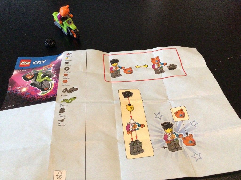 Lego city stuntz beer stuntmotor - 60356, Kinderen en Baby's, Ophalen, City, Lego, Zo goed als nieuw