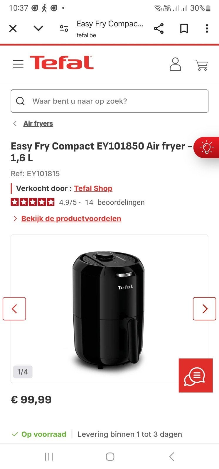 airfrer in goede staat in doos 1x gebruikt 29e, Elektronische apparatuur, Ophalen of Verzenden