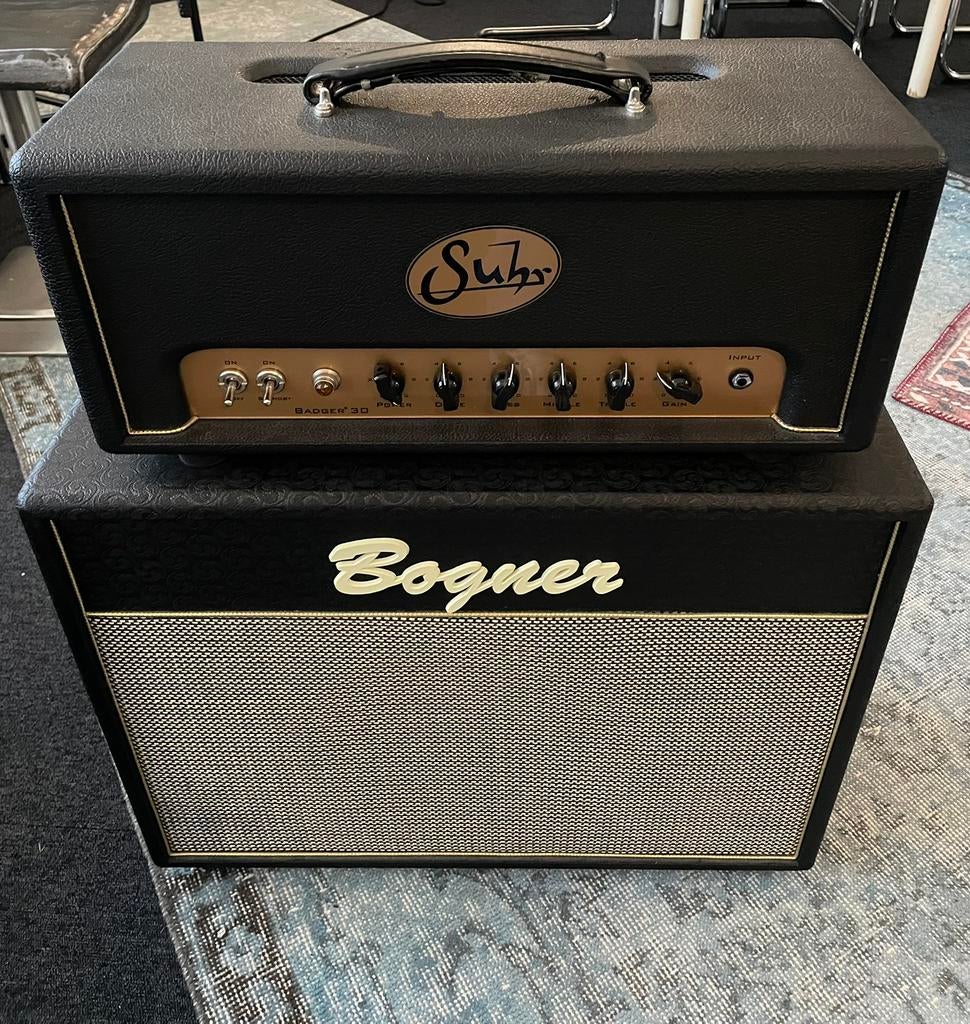 Suhr Bagder 30 & Bogner 112 cps custom shop, Muziek en Instrumenten, Versterkers | Bas en Gitaar, Ophalen, Zo goed als nieuw