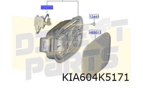 Kia Sportage (9/21-) (NQ5) vergrendeling tankklepmechanisme, Neuf, Kia, Arrière, -