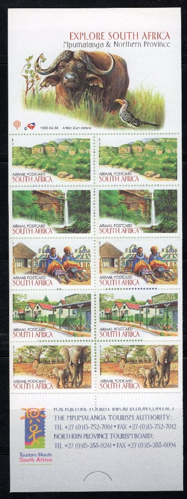 AFRIQUE DU SUD Yt. Carnet de timbres C41 MNH 1999, Envoi, Afrique du Sud, Non oblitéré
