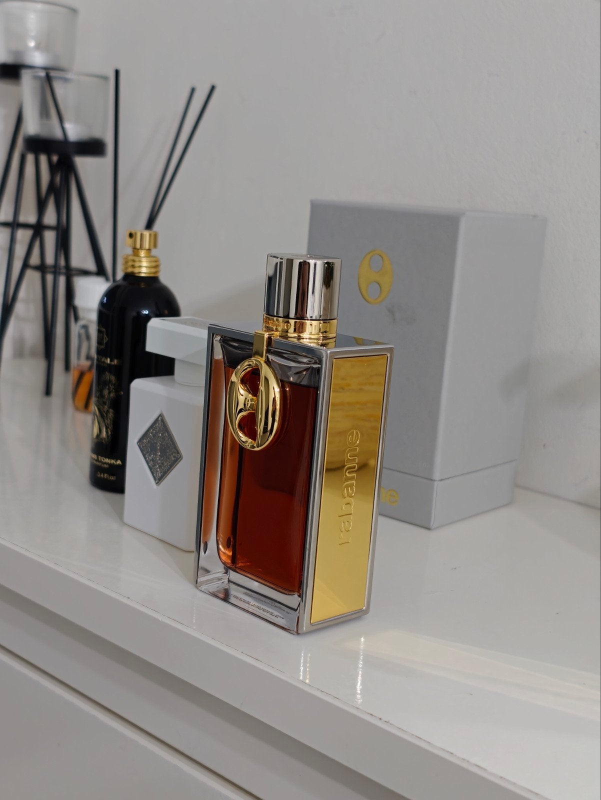 Coffret Niche Perfume Trio à vendre (Initio, Montale, Rabann, Enlèvement ou Envoi, Comme neuf