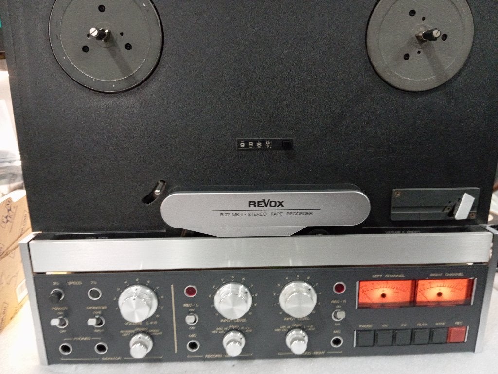 Revox B77 MKII R/R 2 Track, TV, Hi-fi & Vidéo, Enregistreurs audio, Enlèvement, Magnétophone, Avec protection anti-poussière
