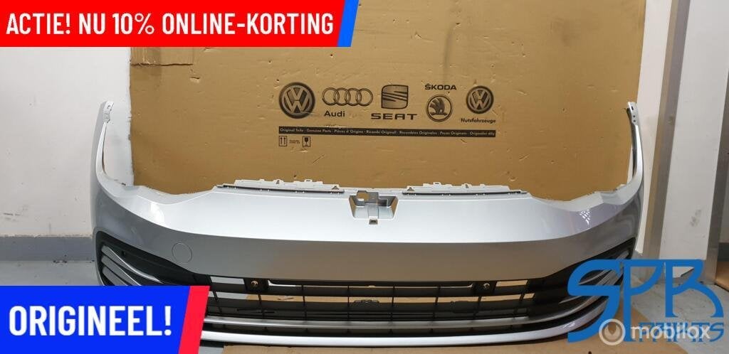 GOLF 8 VIII Voorbumper LA7W 5H0807221H BUMPER GRILL COMPLEET, Neuf, Volkswagen, Avant, Volkswagen