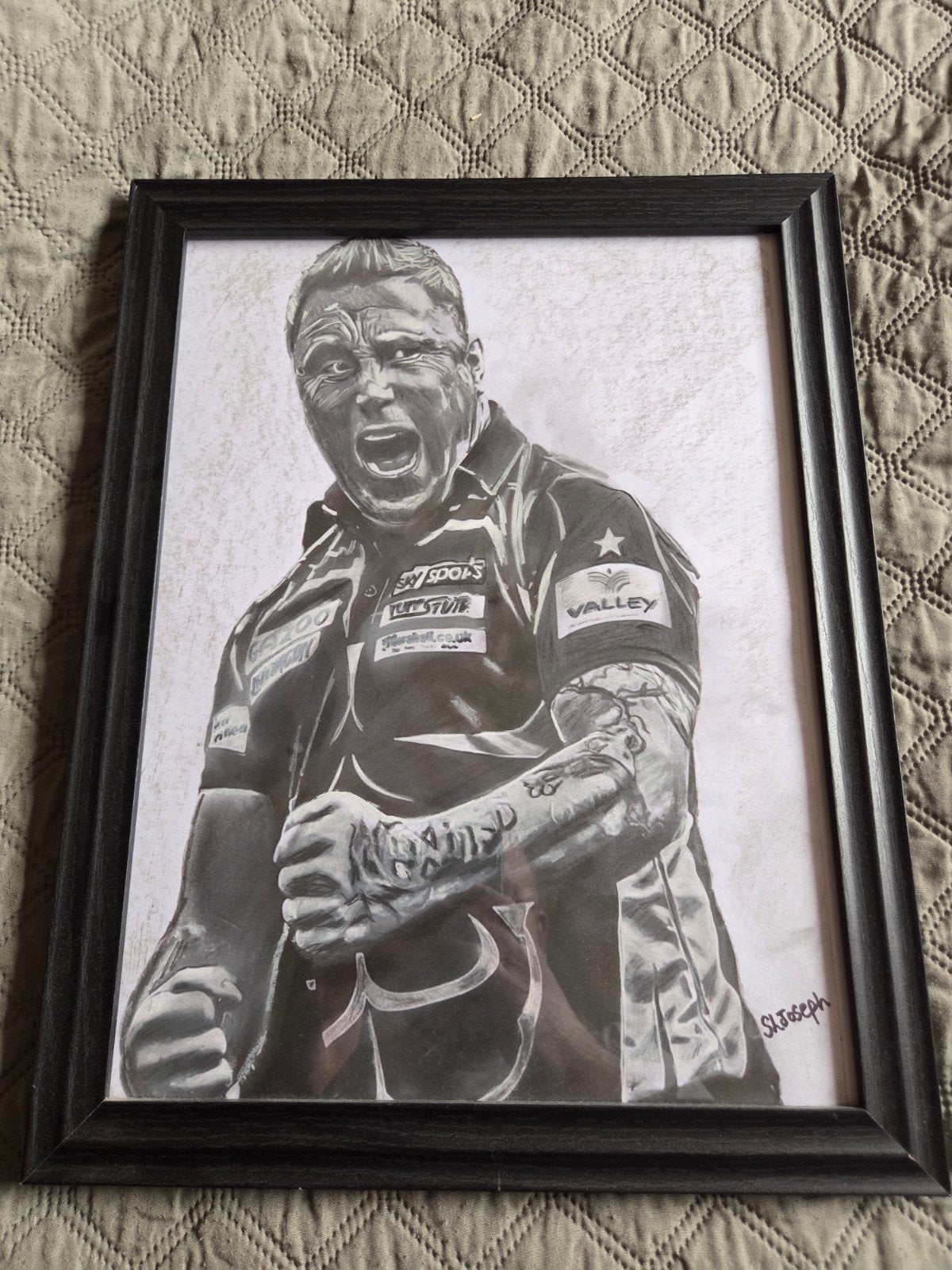 TE KOOP GETEKEND KUNSTWERK GERWYN PRICE, Sport en Fitness, Ophalen of Verzenden
