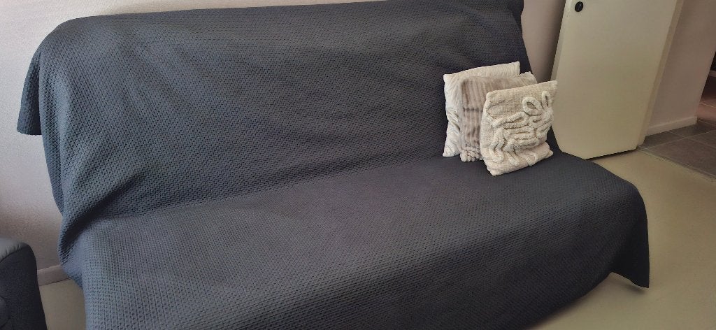 Slaapbank 3-zit Ikea, Ophalen, 140 cm, Zo goed als nieuw, Twijfelaar