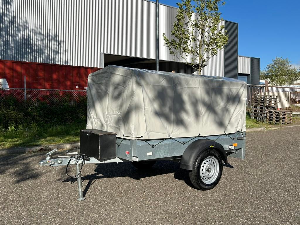 Humbaur Steely aanhanger 750kg met huif, Enlèvement, Comme neuf