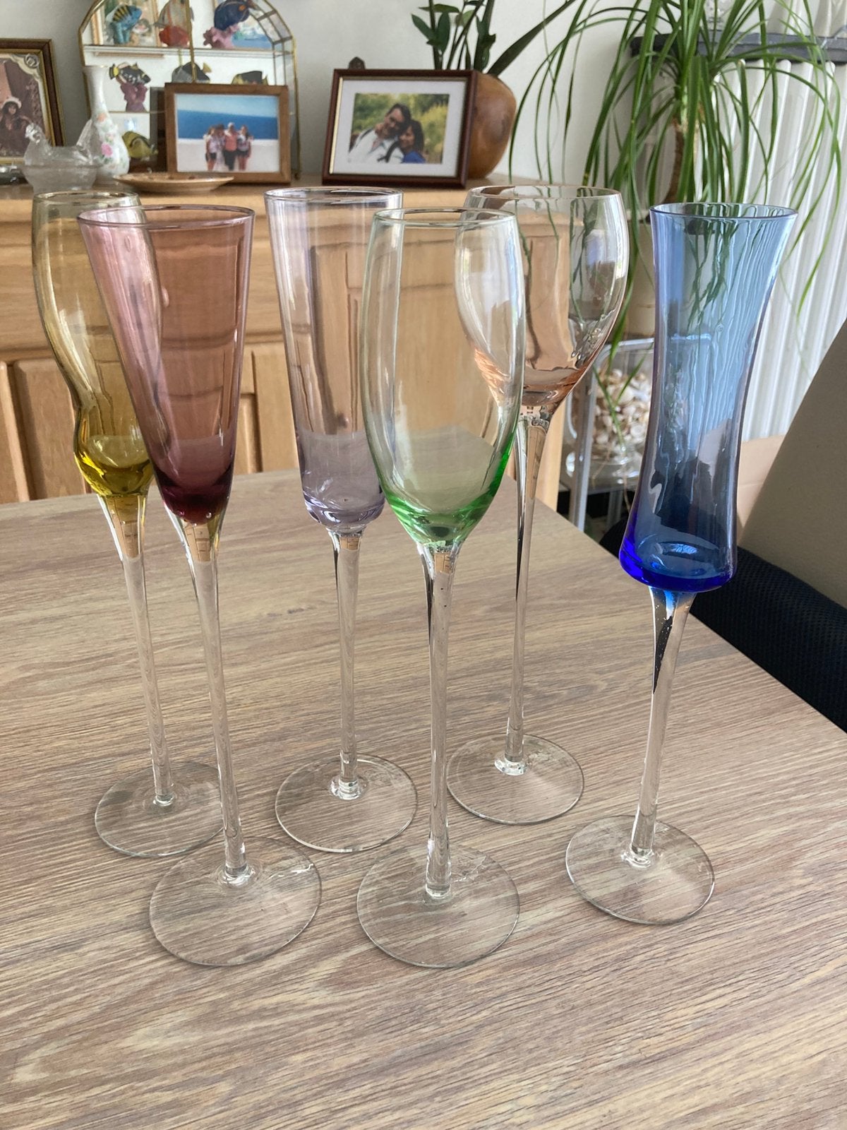 6rares coupes champagne art déco vintage soufflées la bouche, Collections, Enlèvement ou Envoi, Comme neuf