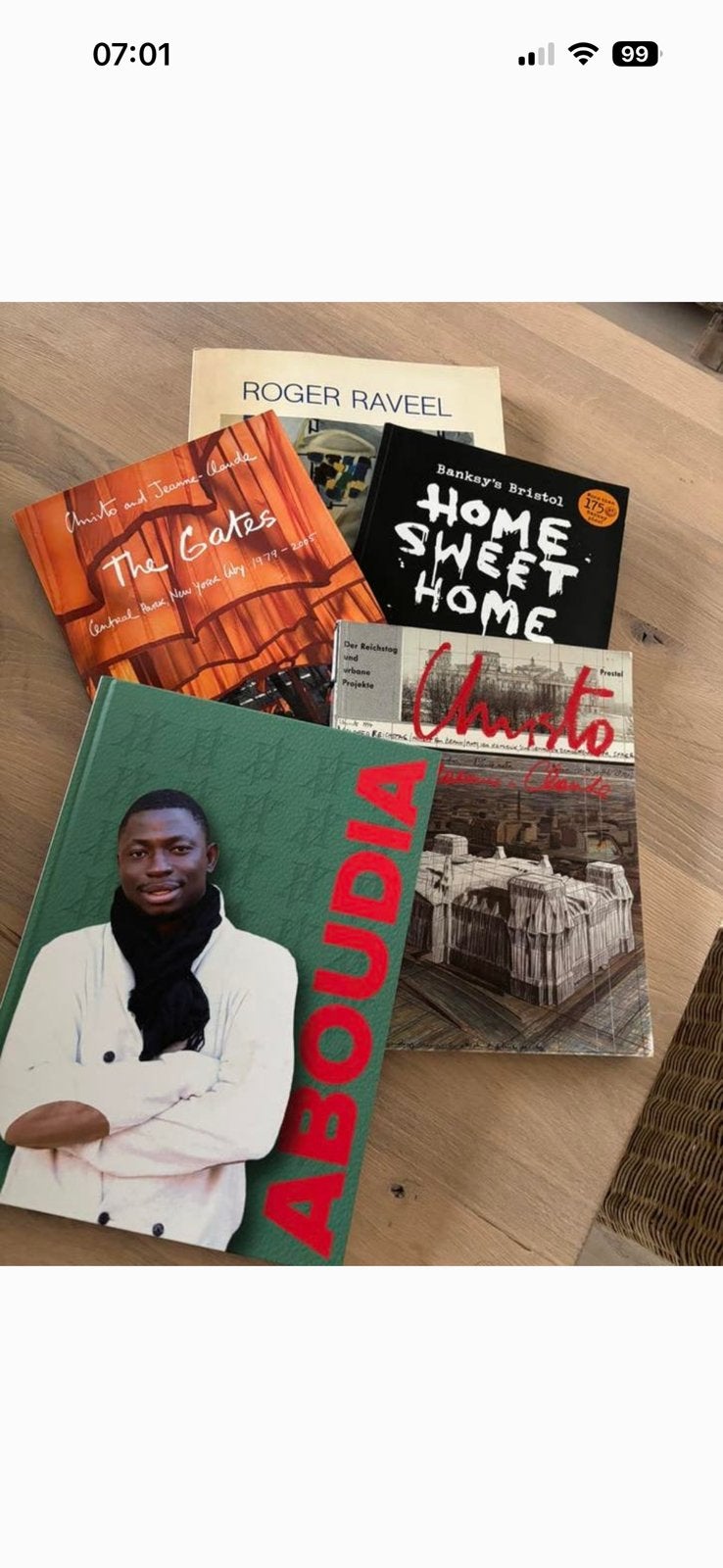 Kunst boek, Ophalen
