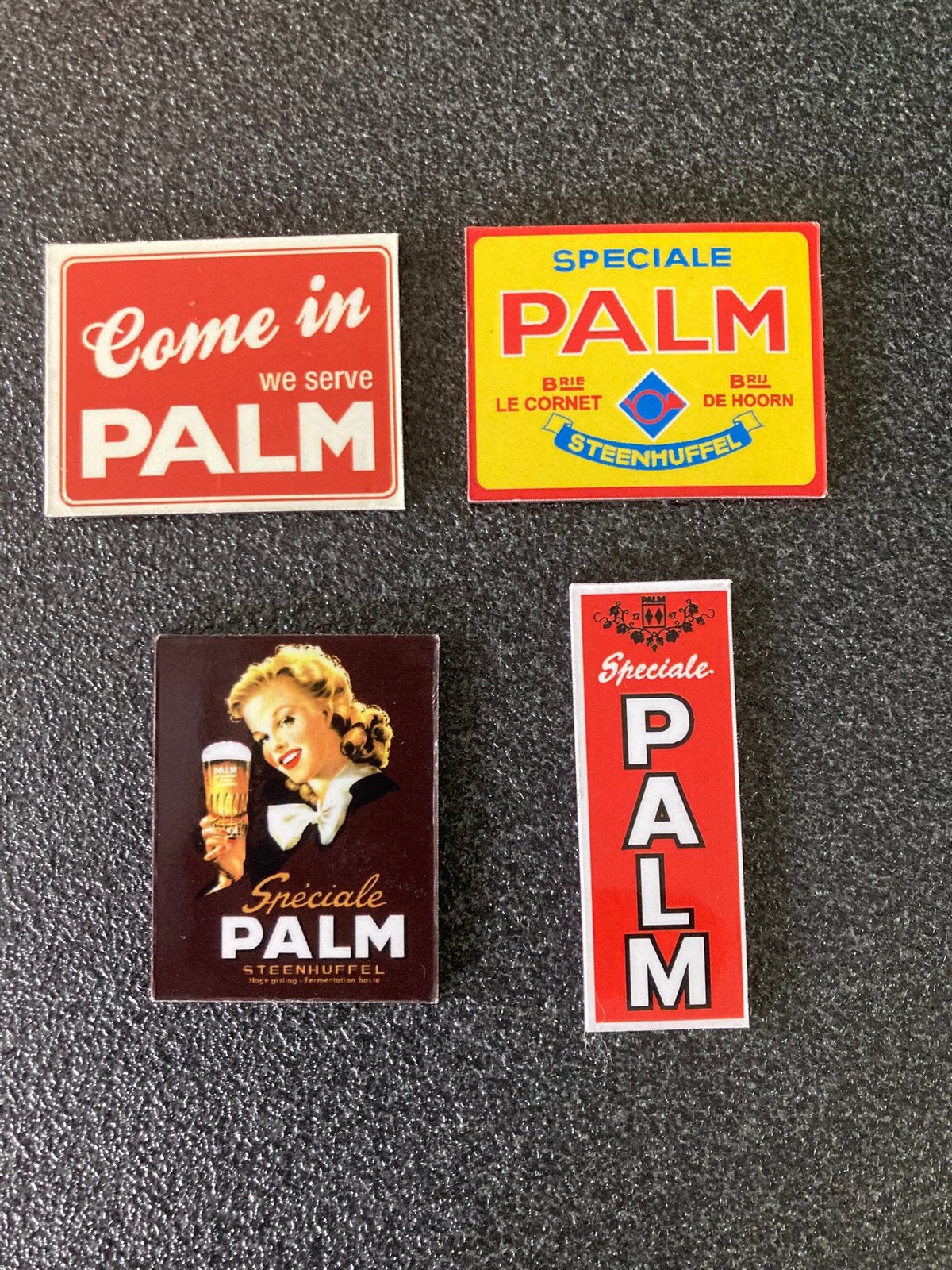 4 magneten Palm retro, Verzamelen, Ophalen of Verzenden, Zo goed als nieuw, Palm