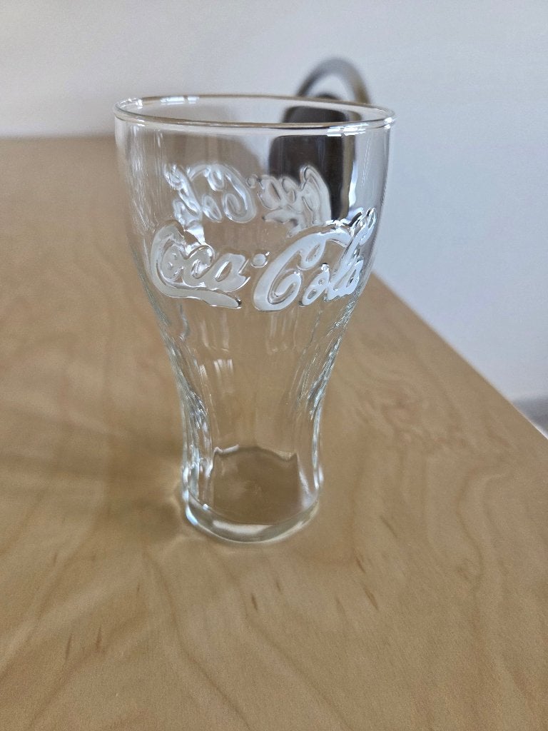 coca-cola glazen, Verzamelen, Ophalen, Gebruikt, Frisdrankglas