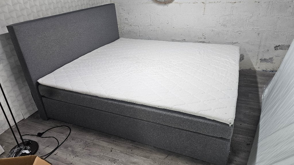 Lit 2 personne àvec matelas et surmatlas, Maison & Meubles, Neuf, Enlèvement, 200 cm, Deux personnes