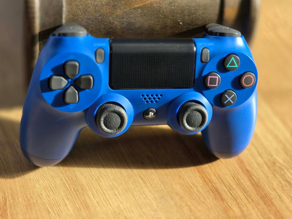 PS4 controller blauw, Games en Spelcomputers, Ophalen, Controller