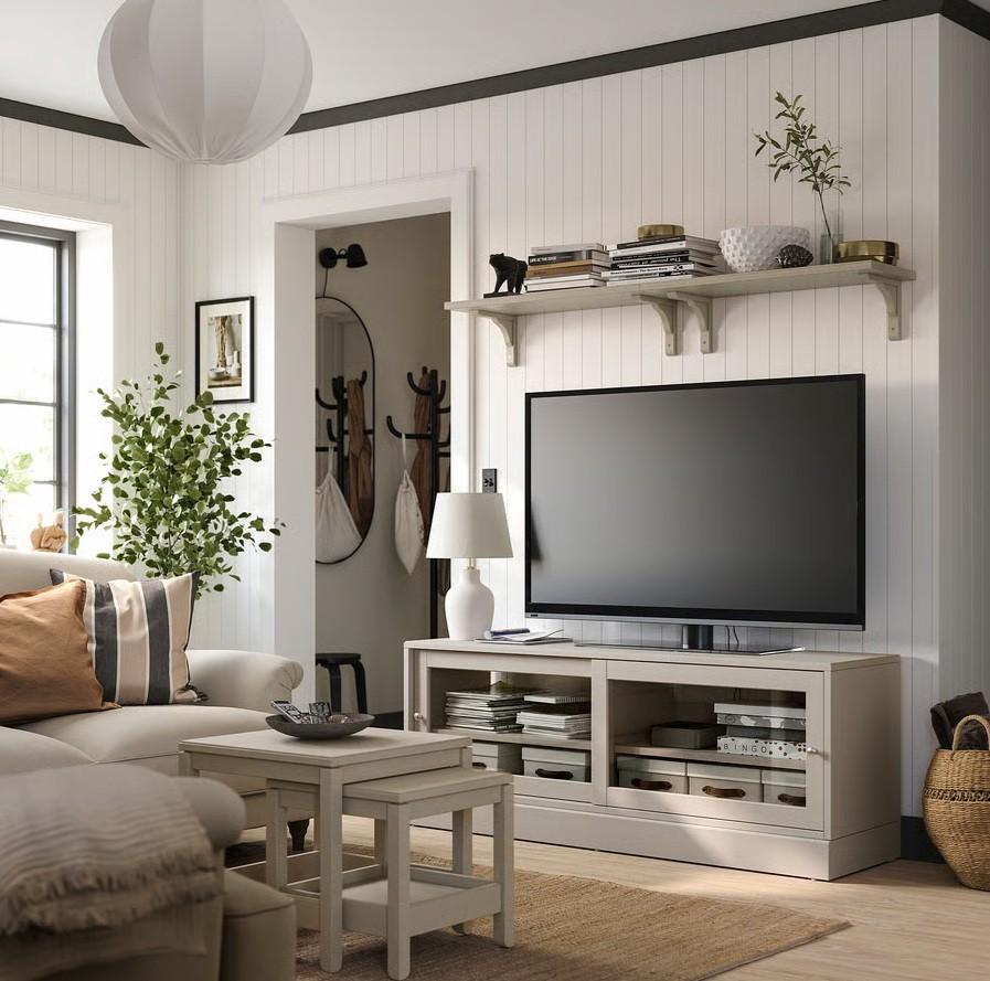 IKEA HAVSTA salonset kleur : GRIJS – Zo goed als nieuw !!, Maison & Meubles, Tables | Tables de salon, Enlèvement, Comme neuf