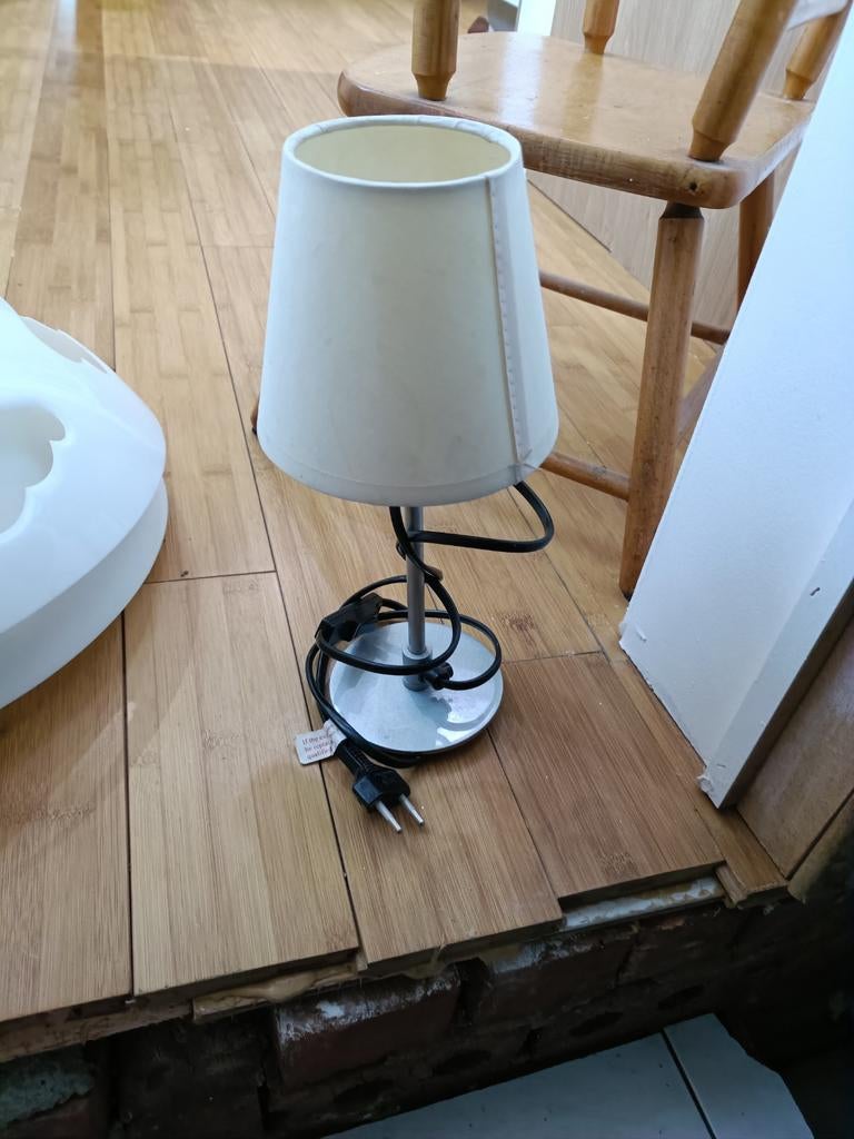 Lampe de chevet 30cm, Enlèvement, Utilisé, Métal, Moins de 50 cm