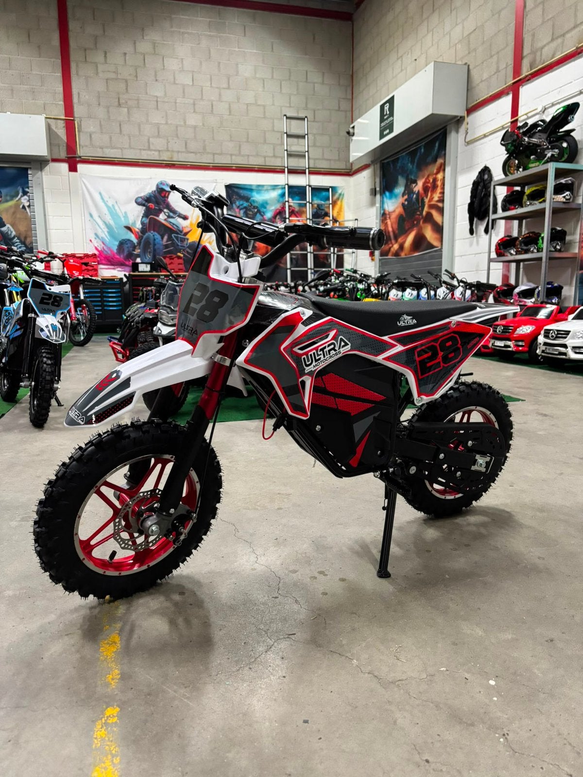 Ultra Motocross Rood Elektrische Dirtbike 1000W 36V Accu, Ophalen of Verzenden, Nieuw