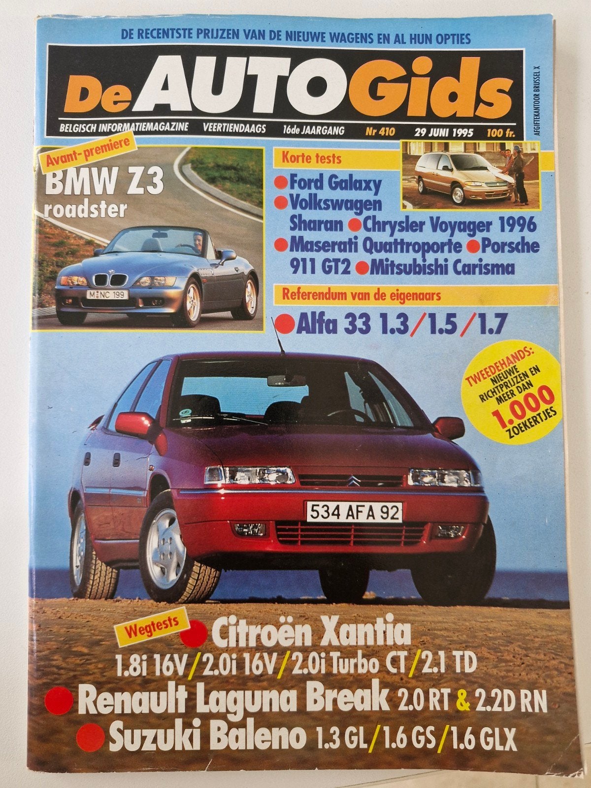 Autogids 410, Enlèvement ou Envoi
