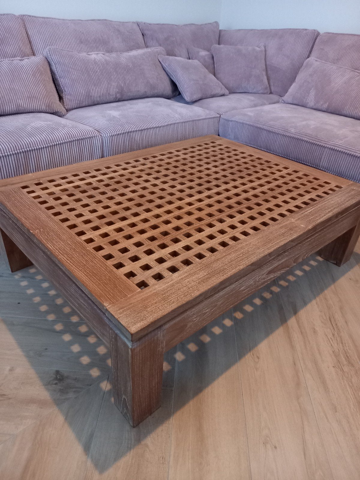 salontafel in teak, Maison & Meubles, Tables | Tables de salon, Teck, 100 à 150 cm, Comme neuf, Enlèvement