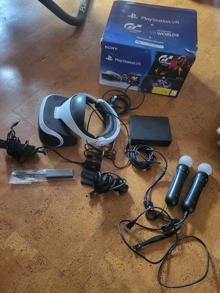 PSVR met alle accesoires, Ophalen, Gebruikt, VR-bril, Sony PlayStation