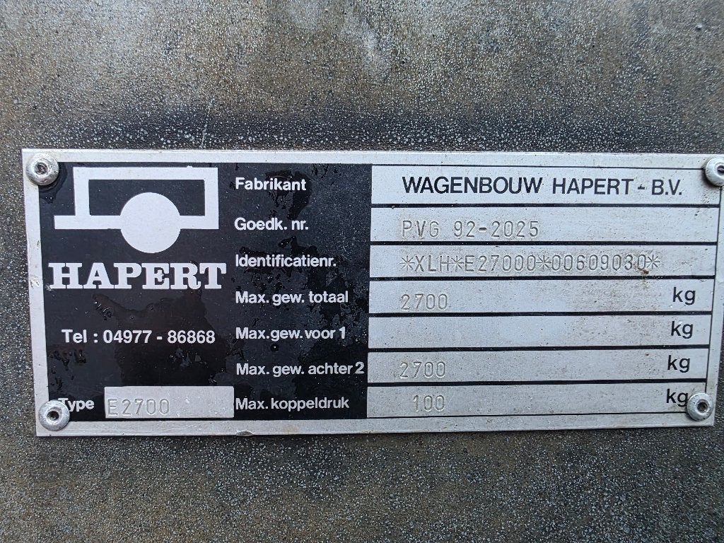 Aanhangwagen kipper, Auto diversen, Aanhangers en Bagagewagens, Ophalen, Gebruikt