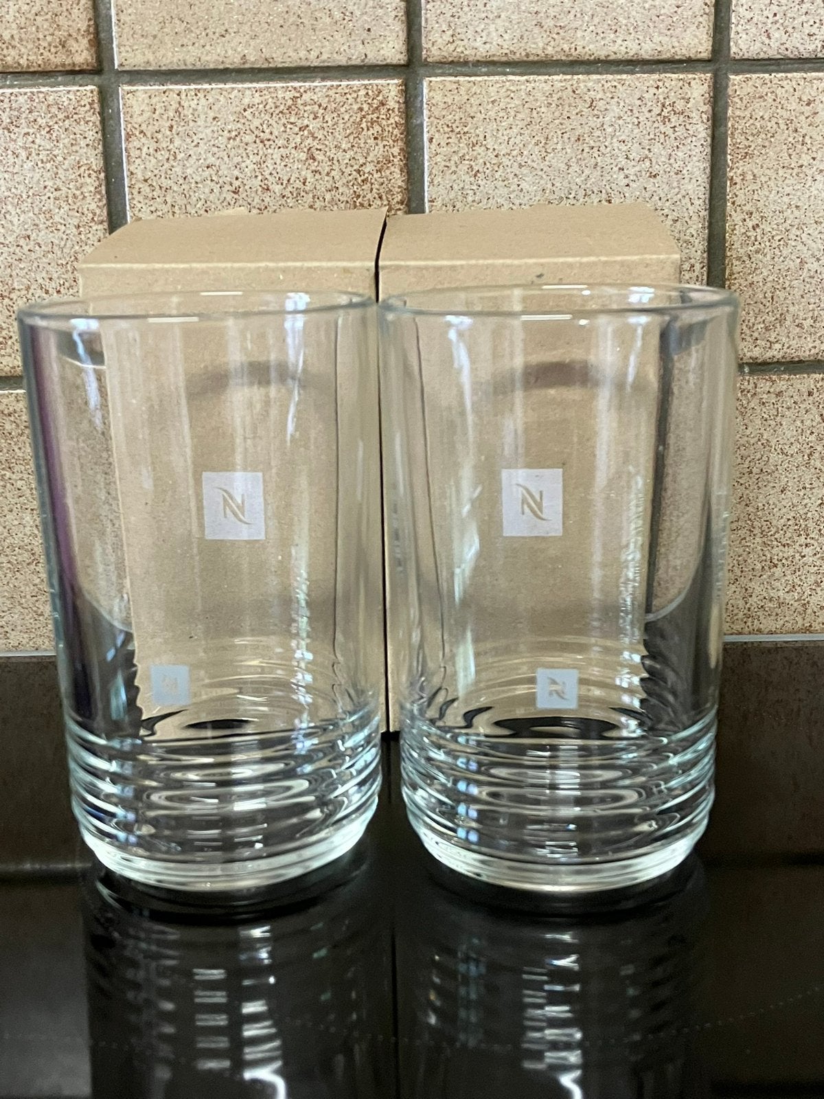 Barista recept glazen van Nespresso (350 ml), Collections, Verres & Petits Verres, Enlèvement, Neuf, Autres types