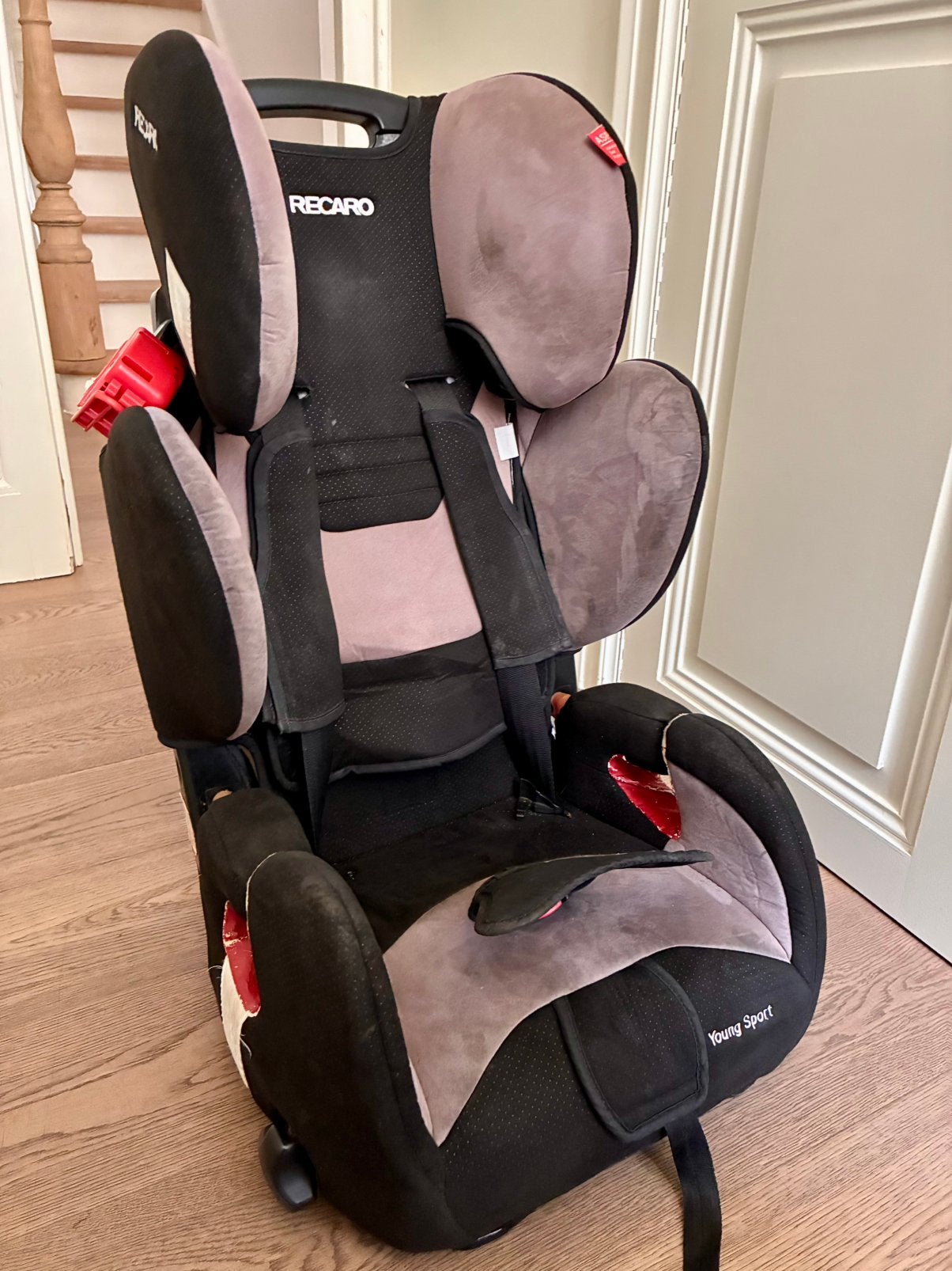 Autostoel Recaro Young Sport, Autogordel of Isofix, Gebruikt, Zijbescherming, 9 t/m 36 kg
