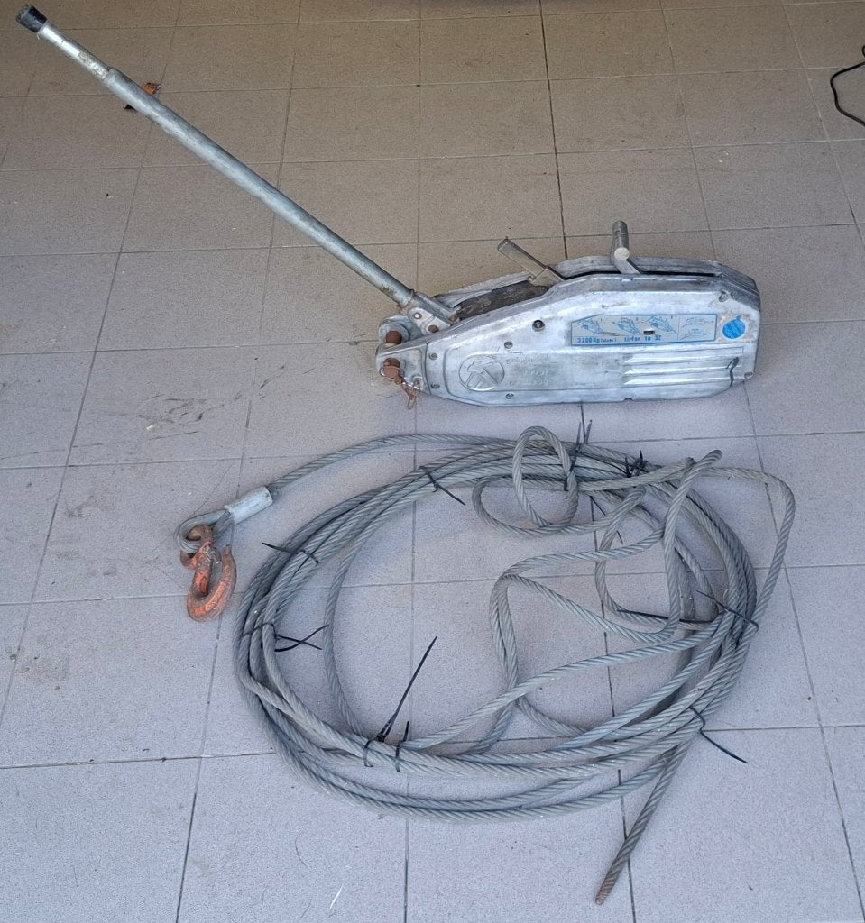 Tirfor Tractel 3.2 ton met 20m kabel, Bricolage & Construction, Enlèvement