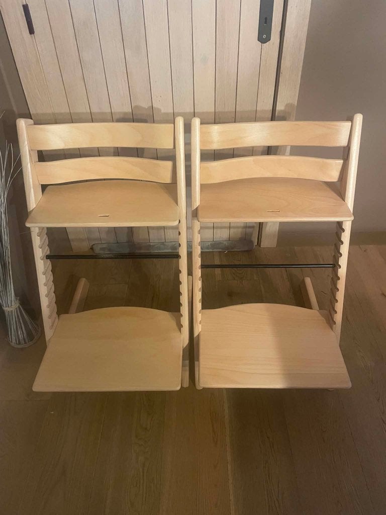 Tripp Trapp, état naturel, état neuf, Enfants & Bébés, Chaises pour enfants, Enlèvement ou Envoi, Neuf, Chaise évolutive, Coulissant