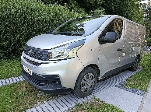 Van aménagé Fiat Talento L1/H1 gris turbodiesel 2L de 2021, Caméra de recul, Fiat, Boîte manuelle, Jusqu'à 5 mètres