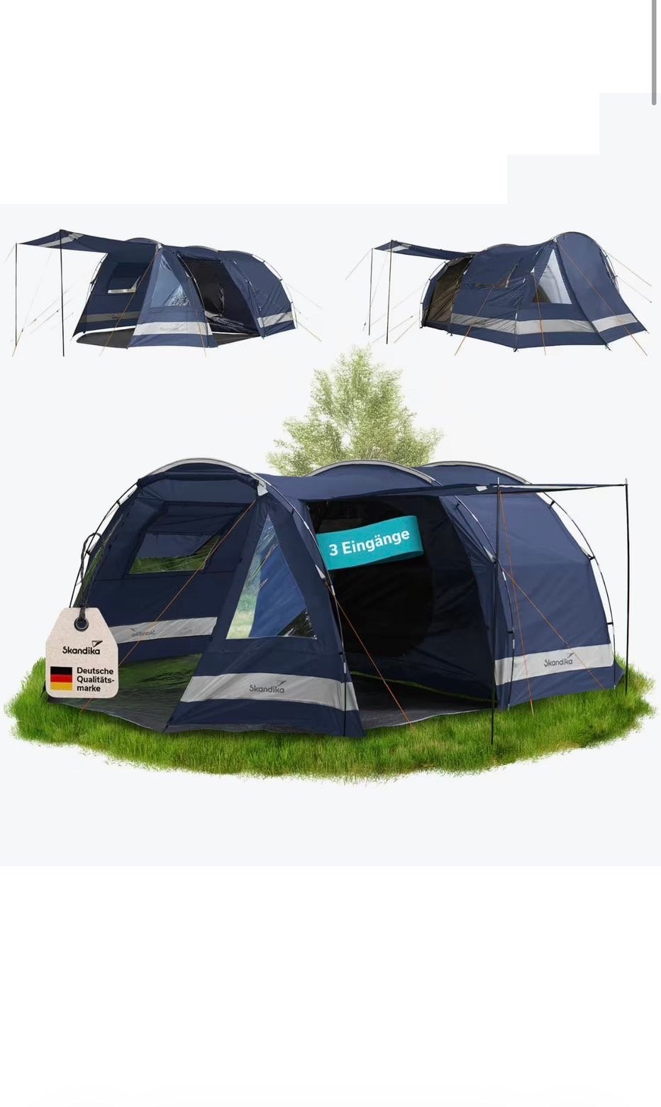 4 personen tunneltent te koop!, Ophalen, Nieuw, Tot en met 4
