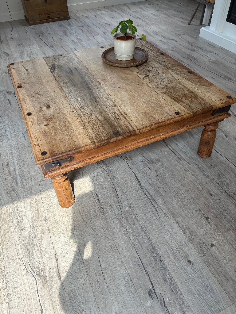 Mooie salontafel landelijke stijl, Huis en Inrichting, Ophalen, Gebruikt, Landelijke, Minder dan 50 cm